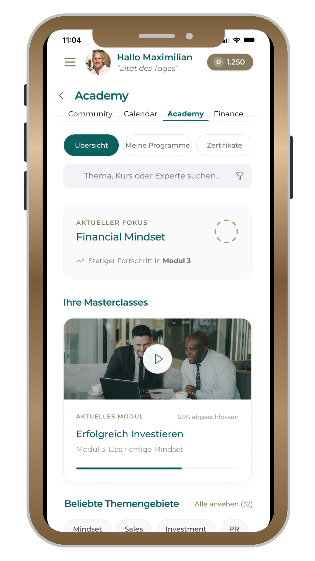 DARIA App – Academy & Knowledge Base